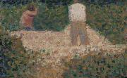 Georges Seurat Two Stonebreakers oil painting reproduction
